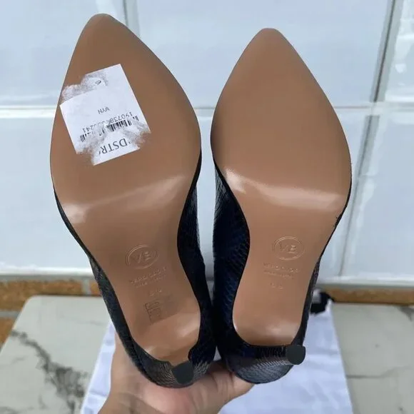 Veronica Beard Wyn Snake-Embossed Leather Boots size 6.5 - Picture 6 of 12